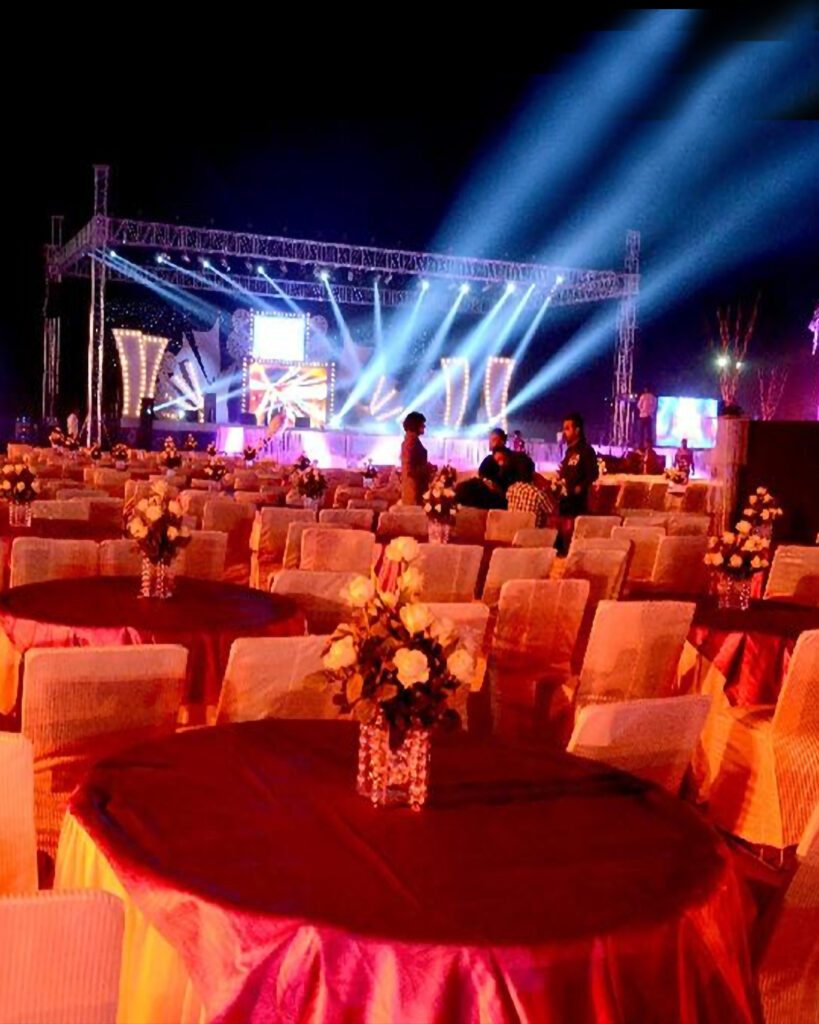 Corporate event setup